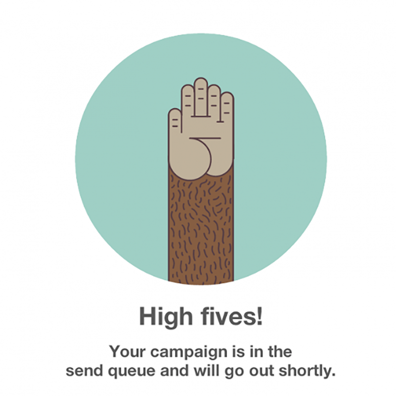 Read more about the article تاريخ شفوي صغير عن ال high five بـ- ميلشيمب Mailchimp