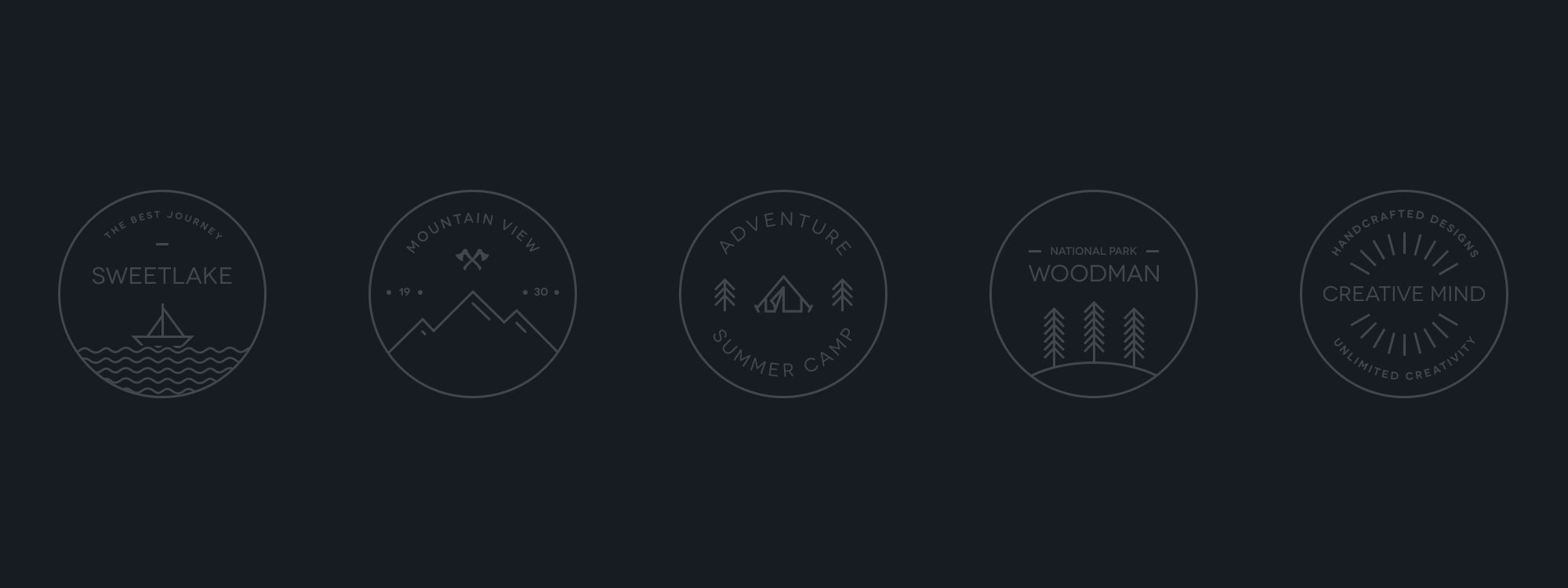10 vector badge templates for designing logos—free!